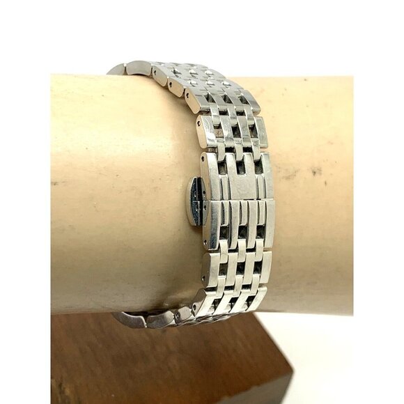 Movado Women's Watch 0607051 Esperanza Black Dial Swiss Quartz Silver Steel 28mm - Picture 9 of 13